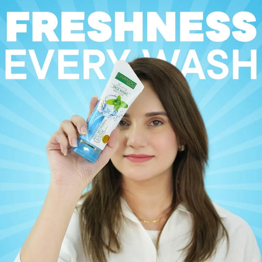 Face Wash | Chando Naturals Mint Cool Anti-Microbial Face Wash 100ml Daily Cleanser for Oily and Acne-Prone Skin