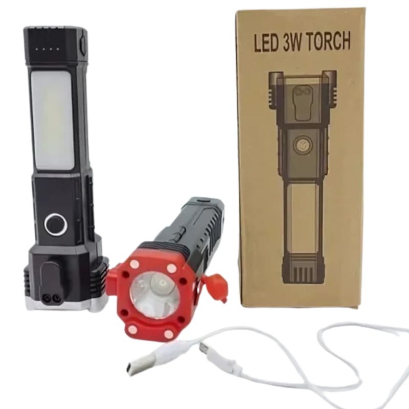 Metal COB Flashlight Torch