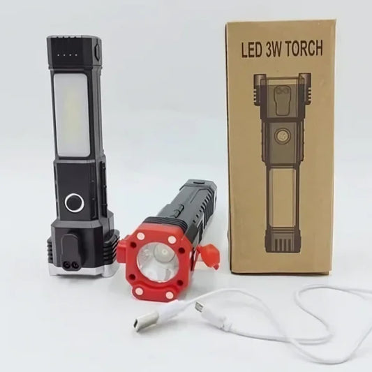 Metal COB Flashlight Torch