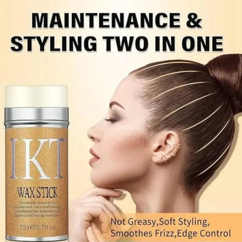 IKT Hair Wax Stick | Strong Hold Styling Gel Cream for Men Women & Kids