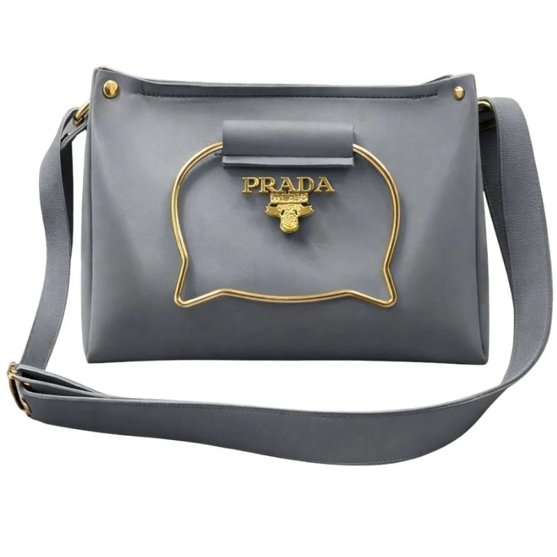 Gray Elegant Cat Handle Handbag for Girls & Ladies